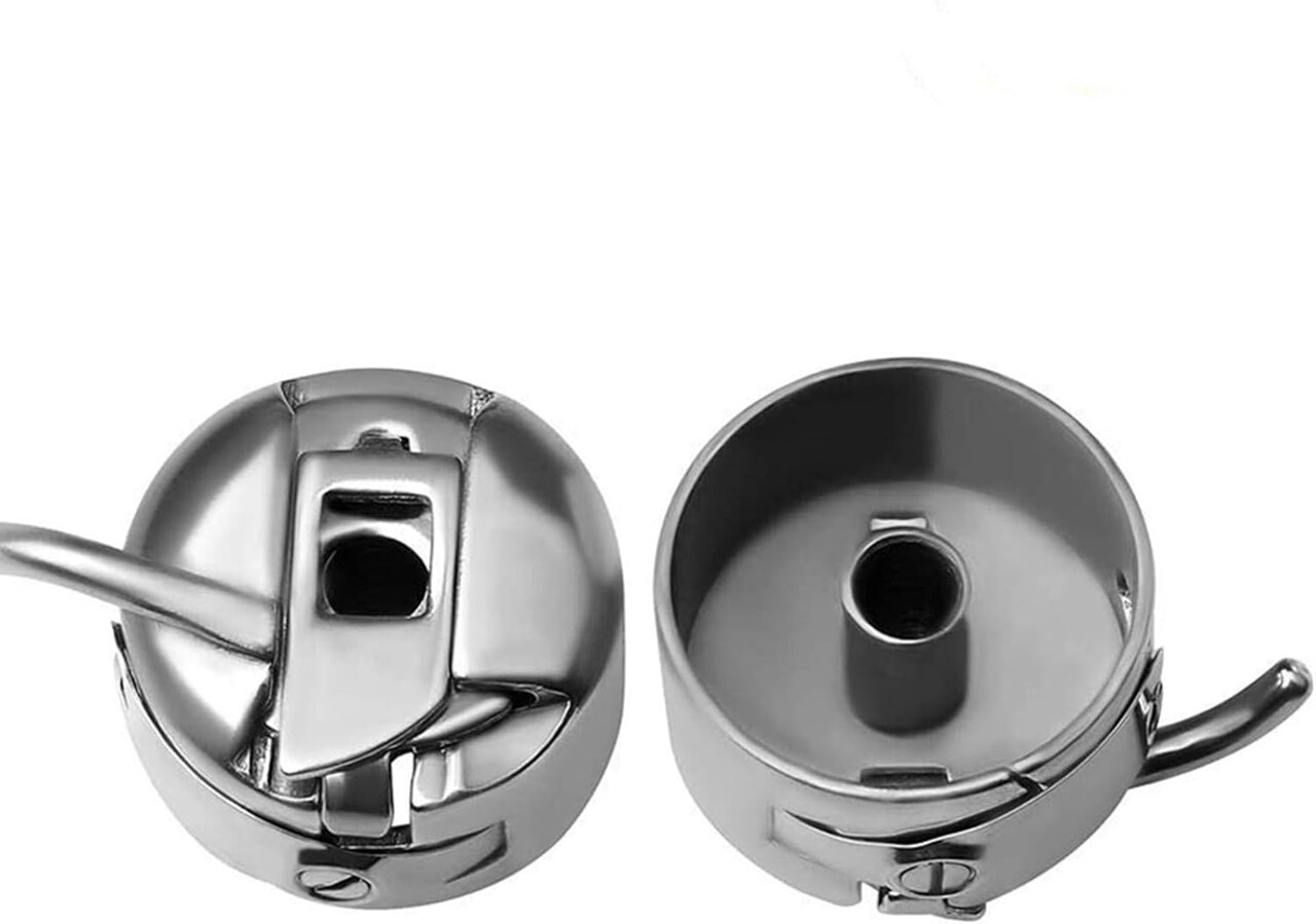 2 Pack Sewing Machine Bobbin Case for Front Loading 15 Class Machines.